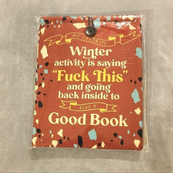 Tablet or Book Sleeve Padded "F*@k This" Cover - Picture 2 of 3